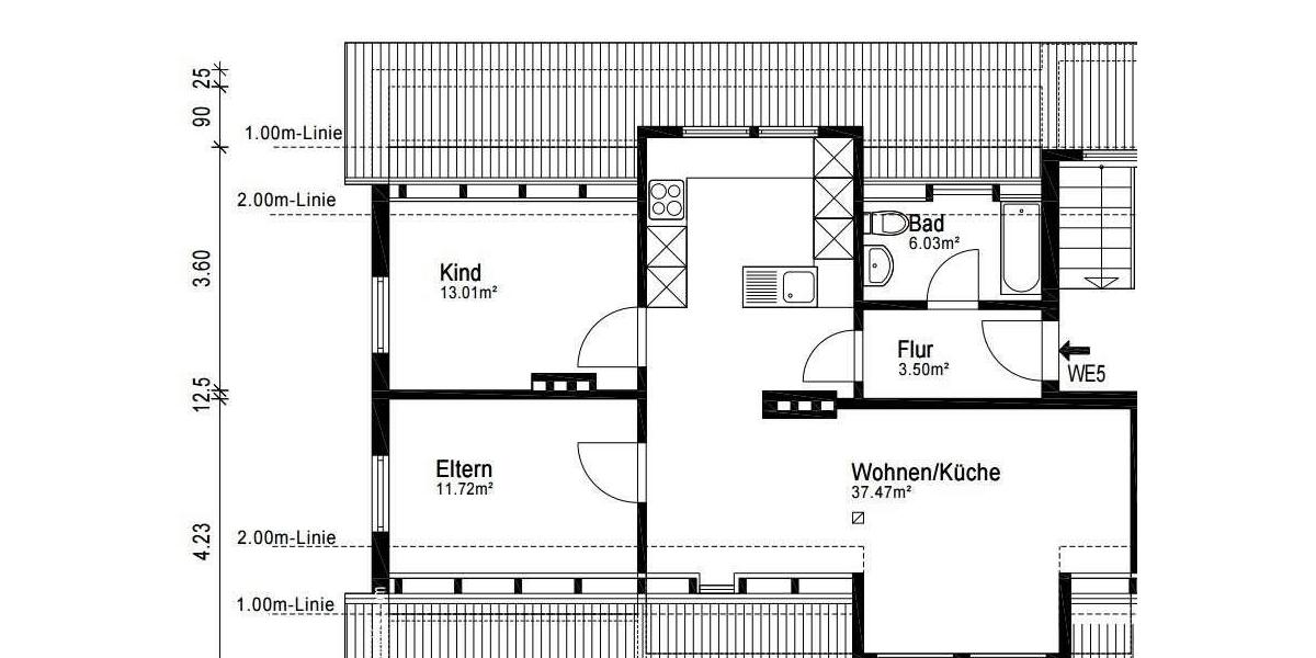 Dachgeschoßwohnung Jerxheim - 3 Zimmer, 63 m&sup2;, 485&euro; | Angebot:26381007