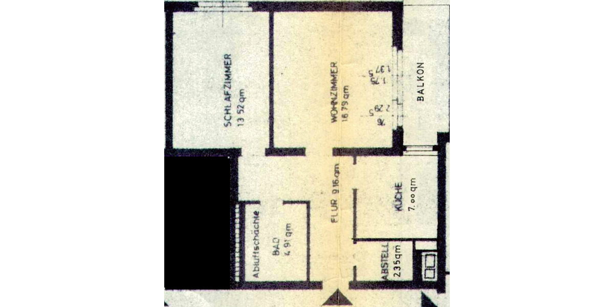 Etagenwohnung Wolfenbüttel - 2 Zimmer, 56 m&sup2;, 600&euro; | Angebot:25476244