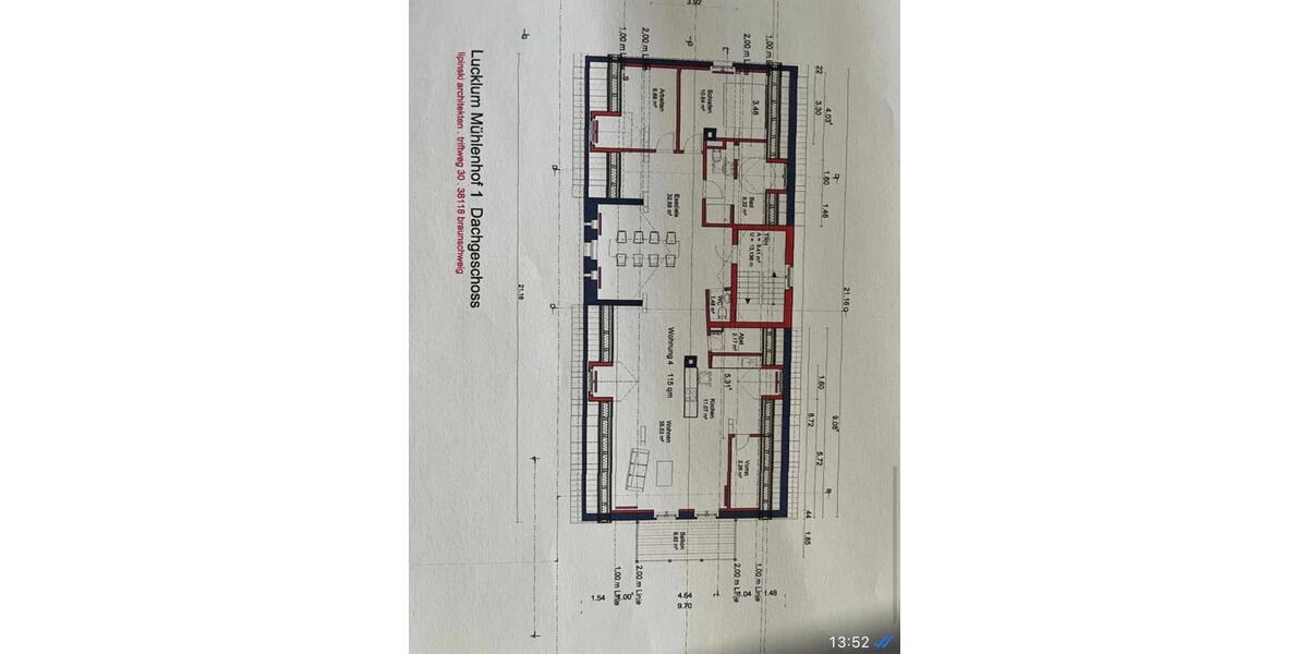 Dachgeschoßwohnung Sickte - 3 Zimmer, 120 m&sup2;, 1.200&euro; | Angebot:25931782
